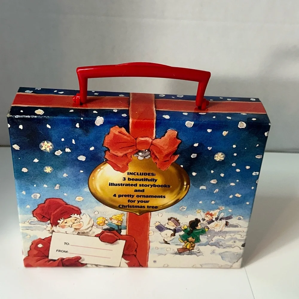 The Merry Christmas Treasury Tormont 3 Storybooks 4 Ornaments Vintage 1996 Set